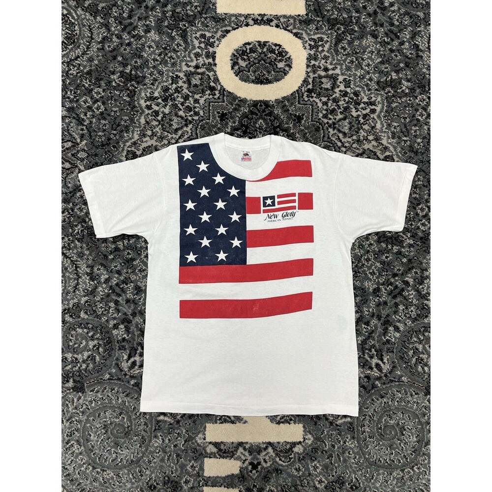 Vintage Olympic Flag Tshirt Size  XL Single Stitch 90s 80s 70s Y2K Supreme Bape